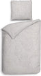 Heckettlane Broidy Dekbedovertrek - Eenpersoons - Katoen - 140x200-220cm - Grijs