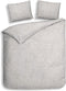 Heckettlane Broidy Dekbedovertrek - Lits-jumeaux - Katoen - 260x200-220cm - Grijs
