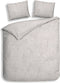 Heckettlane Broidy Dekbedovertrek - Lits-jumeaux - Katoen - 240x200-220cm - Grijs