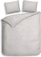 Heckettlane Broidy Dekbedovertrek - Lits-jumeaux - Katoen - 240x200-220cm - Grijs