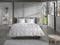 Heckettlane Broidy Dekbedovertrek - Lits-jumeaux - Katoen - 260x200-220cm - Grijs