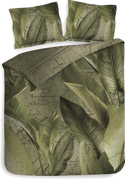 Heckettlane Bruna Dekbedovertrek - Tweepersoons - Katoen - 200x200-220cm - Groen