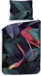 Heckettlane Byron Dekbedovertrek - Eenpersoons - Katoen - 140x200-220cm - Groen
