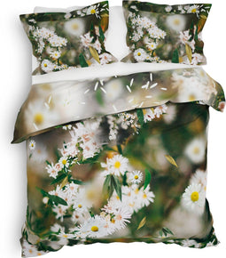 Heckettlane Camilla Dekbedovertrek - Tweepersoons - Katoensatijn - 200x200-220cm - Groen