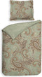 Heckettlane Camille Dekbedovertrek - Lits-jumeaux - Katoensatijn - 260x200-220cm - Groen