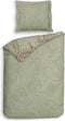 Heckettlane Camille Dekbedovertrek - Lits-jumeaux - Katoensatijn - 240x200-220cm - Groen