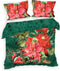 Heckettlane Castor Dekbedovertrek - Eenpersoons - Katoensatijn - 140x200-220cm - Groen