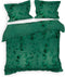 Heckettlane Castor Dekbedovertrek - Eenpersoons - Katoensatijn - 140x200-220cm - Groen