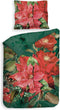 Heckettlane Castor Dekbedovertrek - Eenpersoons - Katoensatijn - 140x200-220cm - Groen