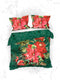 Heckettlane Castor Dekbedovertrek - Eenpersoons - Katoensatijn - 140x200-220cm - Groen