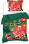 Heckettlane Castor Dekbedovertrek - Lits-jumeaux - Katoensatijn - 260x200-220cm - Groen