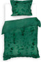 Heckettlane Castor Dekbedovertrek - Lits-jumeaux - Katoensatijn - 240x200-220cm - Groen