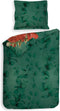 Heckettlane Castor Dekbedovertrek - Lits-jumeaux - Katoensatijn - 240x200-220cm - Groen