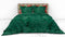 Heckettlane Castor Dekbedovertrek - Lits-jumeaux - Katoensatijn - 240x200-220cm - Groen