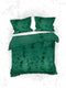 Heckettlane Castor Dekbedovertrek - Lits-jumeaux - Katoensatijn - 240x200-220cm - Groen