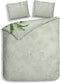 Heckettlane Ciunglia Dekbedovertrek - 100% Katoen-Satijn - 140x220 - Groen