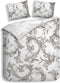 Heckettlane Clarabella Dekbedovertrek - Lits-jumeaux - Bamboe - 260x200-220cm - Wit