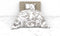 Heckettlane Clarabella Dekbedovertrek - Lits-jumeaux - Bamboe - 240x200-220cm - Wit