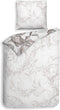 Heckettlane Clarabella Dekbedovertrek - Lits-jumeaux - Bamboe - 240x200-220cm - Wit