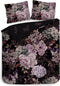 Heckettlane Clover Dekbedovertrek - Eenpersoons - Katoensatijn - 140x200-220cm - Zwart
