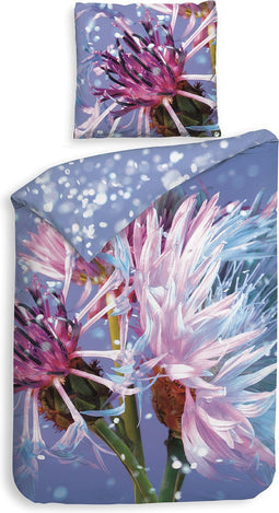Heckettlane Cooper Dekbedovertrek - Eenpersoons - Bamboe - 140x200-220cm - Paars
