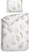 Heckettlane Coralline Dekbedovertrek - 100% Katoen-Satijn - 140x220 - Wit