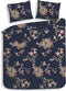 Heckettlane Daisy Dekbedovertrek - 100% Katoen-Flanel - 260x220 - Blauw