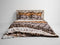 Heckettlane Daley Dekbedovertrek - Lits-jumeaux - Katoen - 260x200-220cm - Taupe