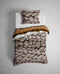 Heckettlane Daley Dekbedovertrek - Lits-jumeaux - Katoen - 260x200-220cm - Taupe
