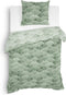 Heckettlane Danilo Dekbedovertrek - Eenpersoons - Katoensatijn - 140x200-220cm - Groen