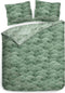 Heckettlane Danilo Dekbedovertrek - Lits-jumeaux - Katoensatijn - 240x200-220cm - Groen