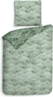 Heckettlane Danilo Dekbedovertrek - Lits-jumeaux - Katoensatijn - 260x200-220cm - Groen