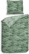 Heckettlane Danilo Dekbedovertrek - Tweepersoons - Katoensatijn - 200x200-220cm - Groen