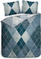 Heckettlane Danny Dekbedovertrek - Lits-jumeaux - Katoen - 240x200-220cm - Blauw