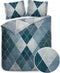Heckettlane Danny Dekbedovertrek - Lits-jumeaux - Katoen - 240x200-220cm - Blauw