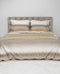 Heckettlane Dekbedovertrek Abbe - Bedlinnen met Abstract print - 240x220 - Natural - Dekbedhoes van 100% Katoen-Flanel