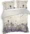 Heckettlane Dekbedovertrek Aimy - Bedlinnen met Bloemen print - 200x220 - Wit - Dekbedhoes van 100% Katoen-Satijn