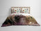 Heckettlane Dekbedovertrek Aimy - Bedlinnen met Bloemen print - 200x220 - Wit - Dekbedhoes van 100% Katoen-Satijn