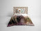 Heckettlane Dekbedovertrek Aimy - Bedlinnen met Bloemen print - 260x220 - Wit - Dekbedhoes van 100% Katoen-Satijn