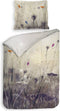 Heckettlane Dekbedovertrek Aimy - Bedlinnen met Bloemen print - 200x220 - Wit - Dekbedhoes van 100% Katoen-Satijn