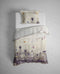 Heckettlane Dekbedovertrek Aimy - Bedlinnen met Bloemen print - 260x220 - Wit - Dekbedhoes van 100% Katoen-Satijn