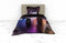 Heckettlane Dekbedovertrek Amira - Bedlinnen met Stad print - 140x220 - Zwart - Dekbedhoes van 100% Katoen-Twill