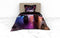 Heckettlane Dekbedovertrek Amira - Bedlinnen met Stad print - 140x220 - Zwart - Dekbedhoes van 100% Katoen-Twill