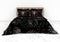 Heckettlane Dekbedovertrek Amira - Bedlinnen met Stad print - 140x220 - Zwart - Dekbedhoes van 100% Katoen-Twill