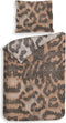 Heckettlane Dekbedovertrek Artimis - Bedlinnen met print - 140x220 - Natural - Dekbedhoes van 100% Katoen-Satijn