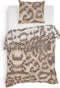 Heckettlane Dekbedovertrek Artimis - Bedlinnen met print - 140x220 - Natural - Dekbedhoes van 100% Katoen-Satijn