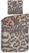 Heckettlane Dekbedovertrek Artimis - Bedlinnen met print - 140x220 - Natural - Dekbedhoes van 100% Katoen-Satijn