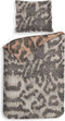 Heckettlane Dekbedovertrek Artimis - Bedlinnen met print - 240x220 - Natural - Dekbedhoes van 100% Katoen-Satijn