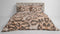 Heckettlane Dekbedovertrek Artimis - Bedlinnen met print - 260x220 - Natural - Dekbedhoes van 100% Katoen-Satijn