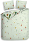 Heckettlane Dekbedovertrek Asa - Bedlinnen met Bloemen print - 140x220 - Multi - Dekbedhoes van 100% Katoen-Dobby